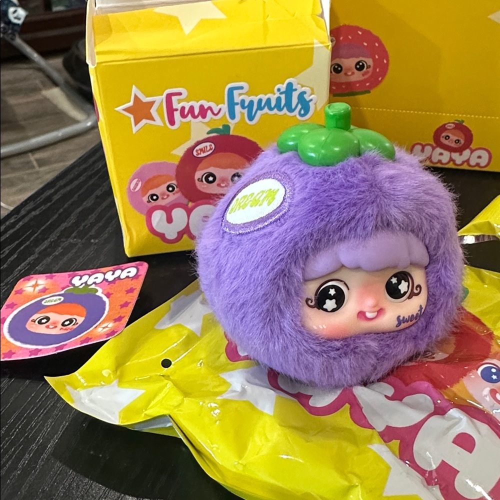 Yaya Fun Fruits Purple/Purple Plush Toy NIB